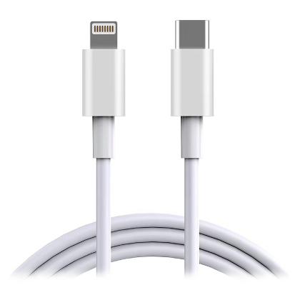 CONEXION USB PD TIPO C A LIGHTNING 9V 2A 18W CABLE TERMOPLASTICO CARGA Y DATOS 1M IPHONE 12